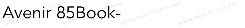 Avenir 85Book字体转换